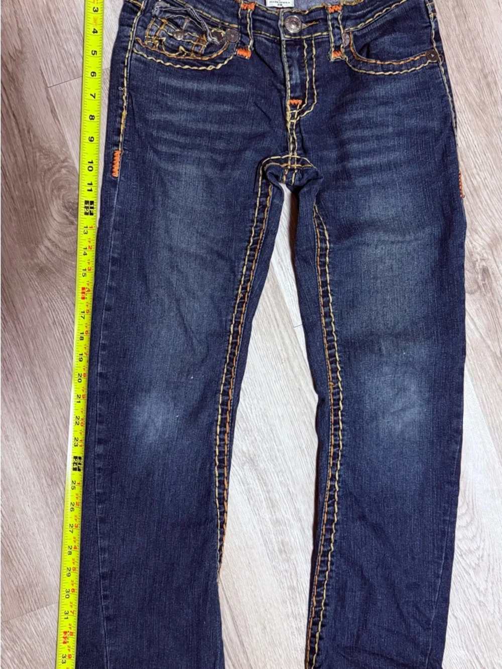 Vintage True Religion Women’s Joey Denim Bootcut Jeans contrast Stitching - Picture 8 of 9